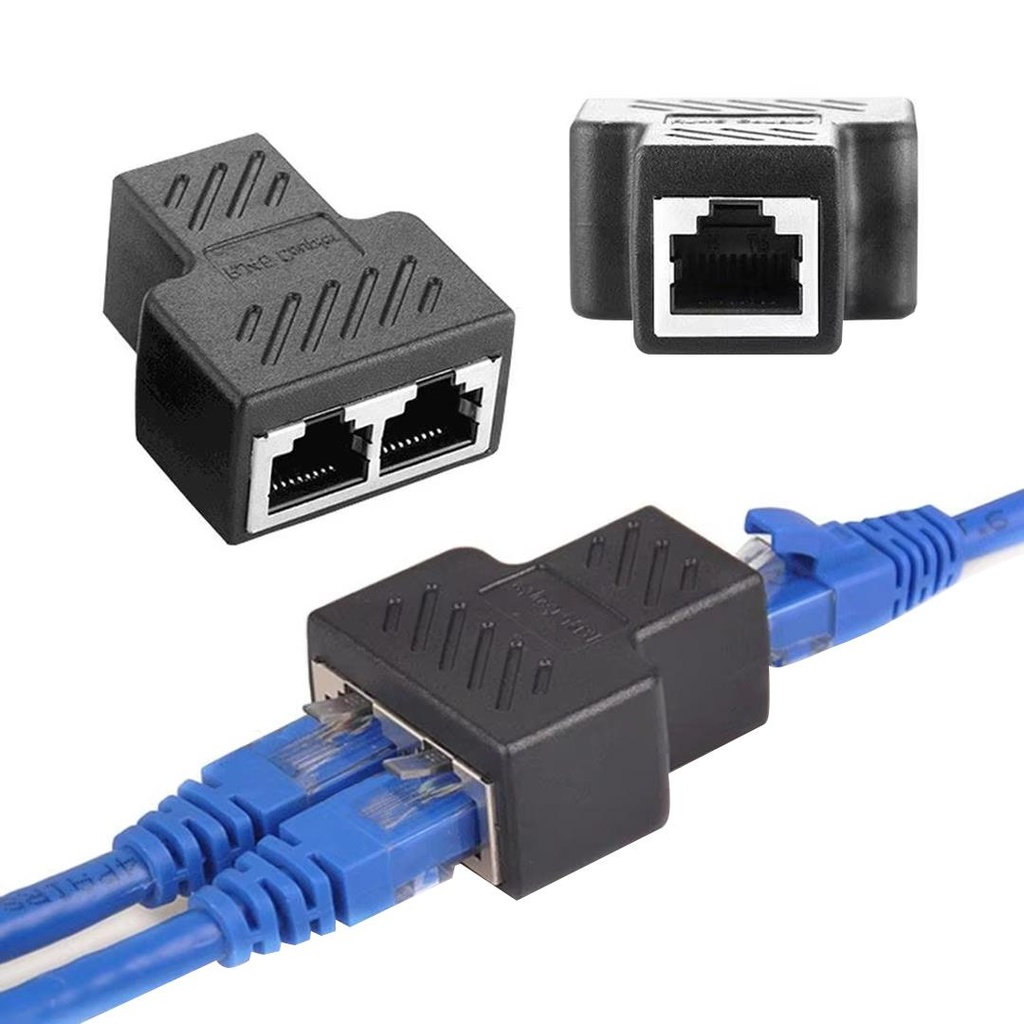 Rj45 To 2x Rj45 Di̇şi̇ Metal Ara Aparat Kapli̇n Coupler Spli̇tter Pm-26130