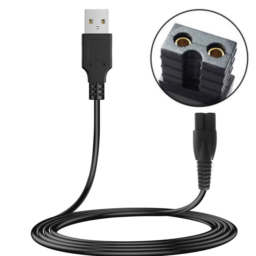 Tıraş Makinası Kablosu Usb 1mt Siyah Fully G-553517