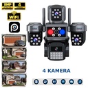 Wifi PTZ Akıllı 4 Kamera 8mp Gece Renkli Sesli Alarmlı Dış Mekan Ioma IO-WF147