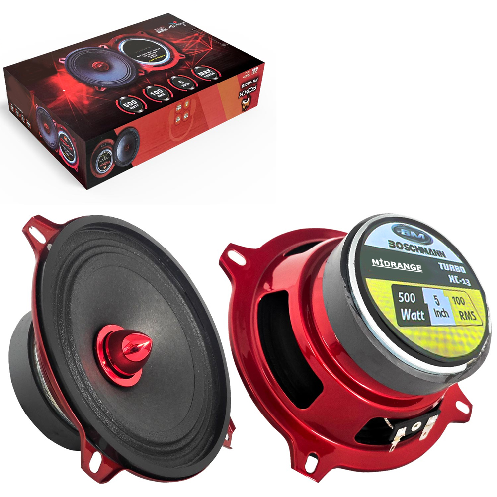 13cm Midrange 650w Tweeterli 2 Adet Boschmann Turbo XC-13 Plus
