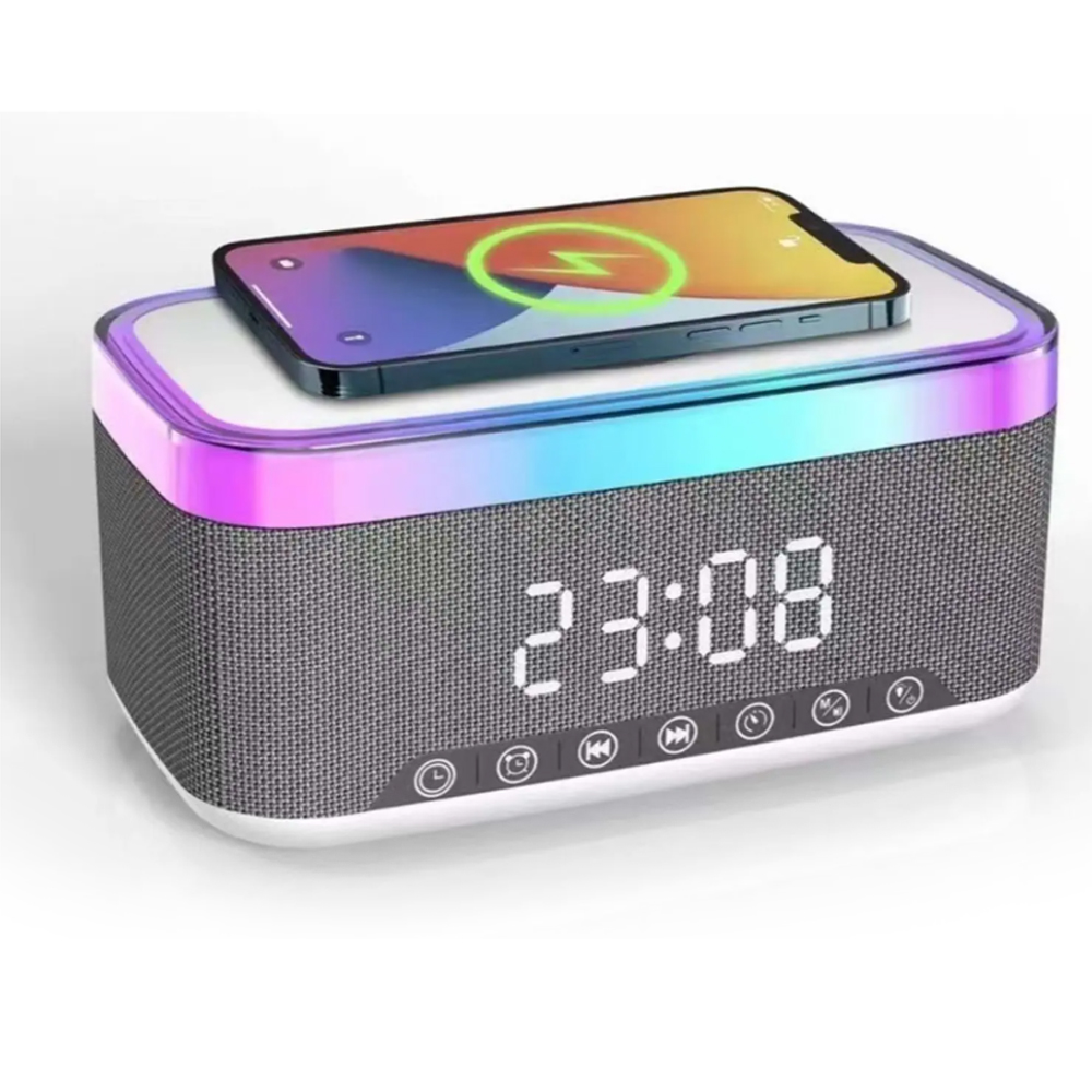 Müzik Kutusu 10w Fm Saat RGB Bluetooth Yüksek Sesli Speaker Jedel SA-148