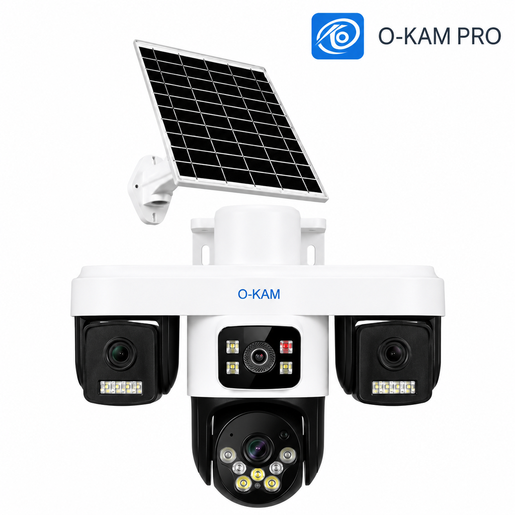 Wifi Ptz Kamera 3 Lens 3x3Mp Aov 4G Sim Kartlı O-Kam Ok-301