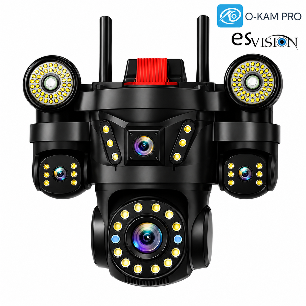 Wifi Ptz 3 Kamera Alarmlı 3x3Mp O-Kam Esvision Es-9003