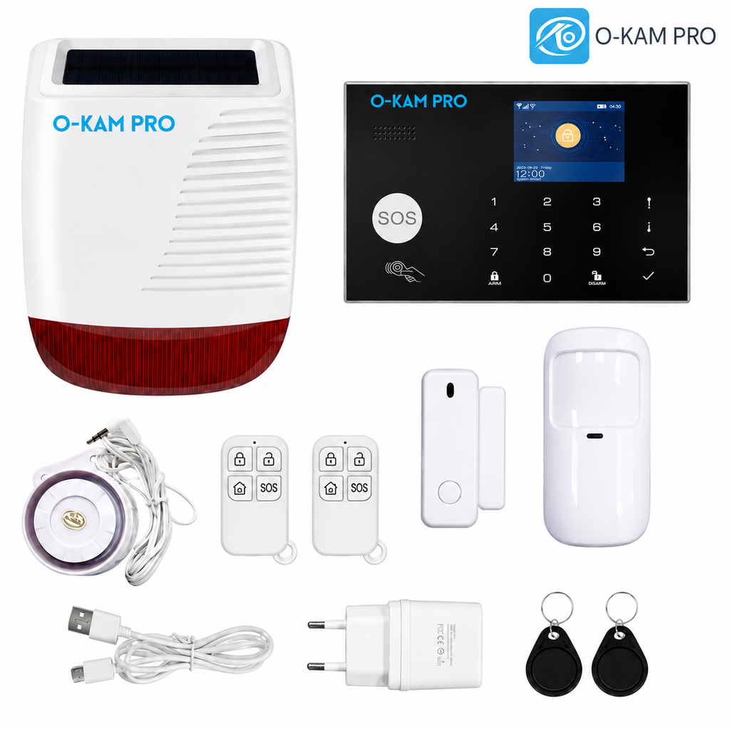 Alarm Sistemi Wifi 4G Tuya App Hareket Algılama Siren O-Kam Pro 3030