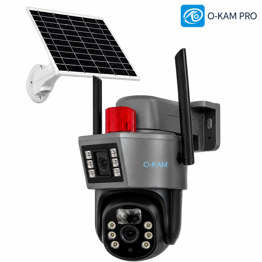 Wifi Solar Kamera 6Mp Panelli 4G Sim Kartlı O-Kam Pro 7015