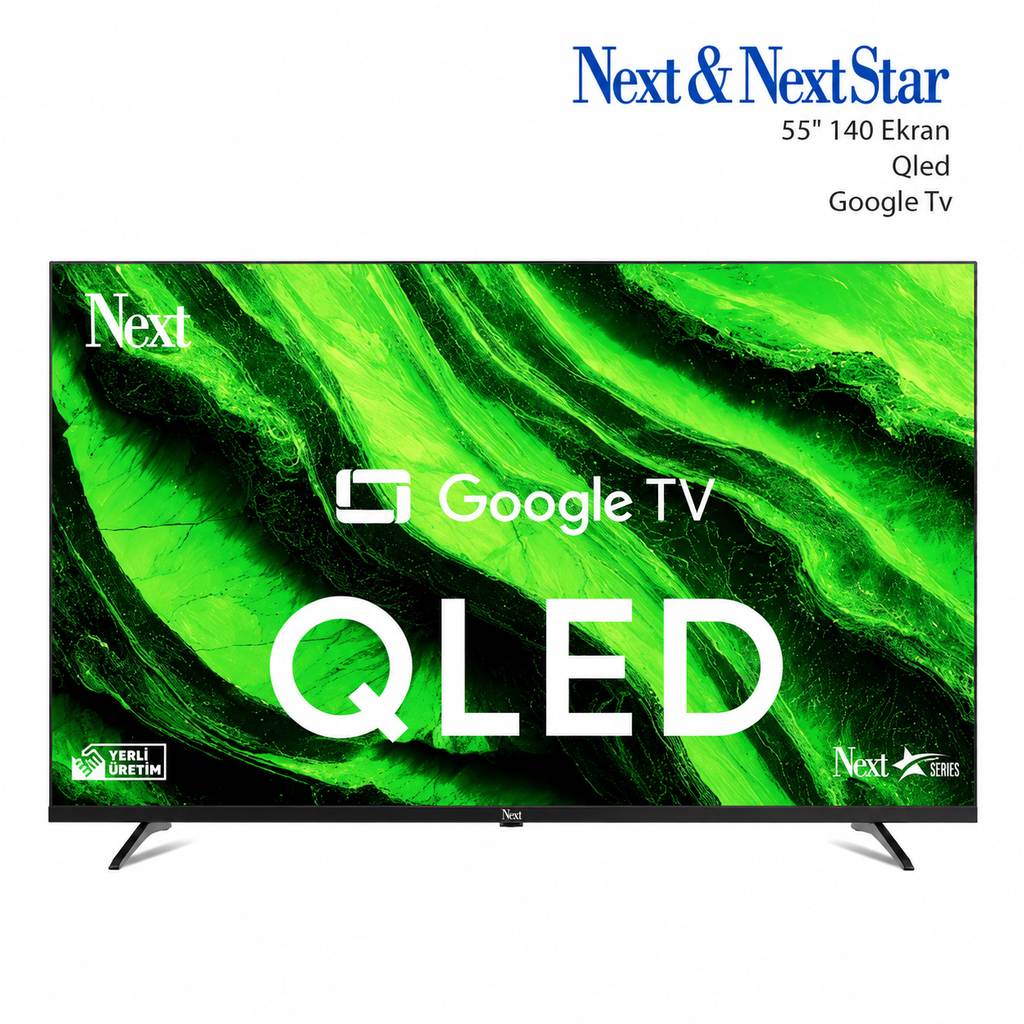 55'' 140 Ekran QLed Televizyon Full Hd 4K Google Tv Next Ye-55GFSG8