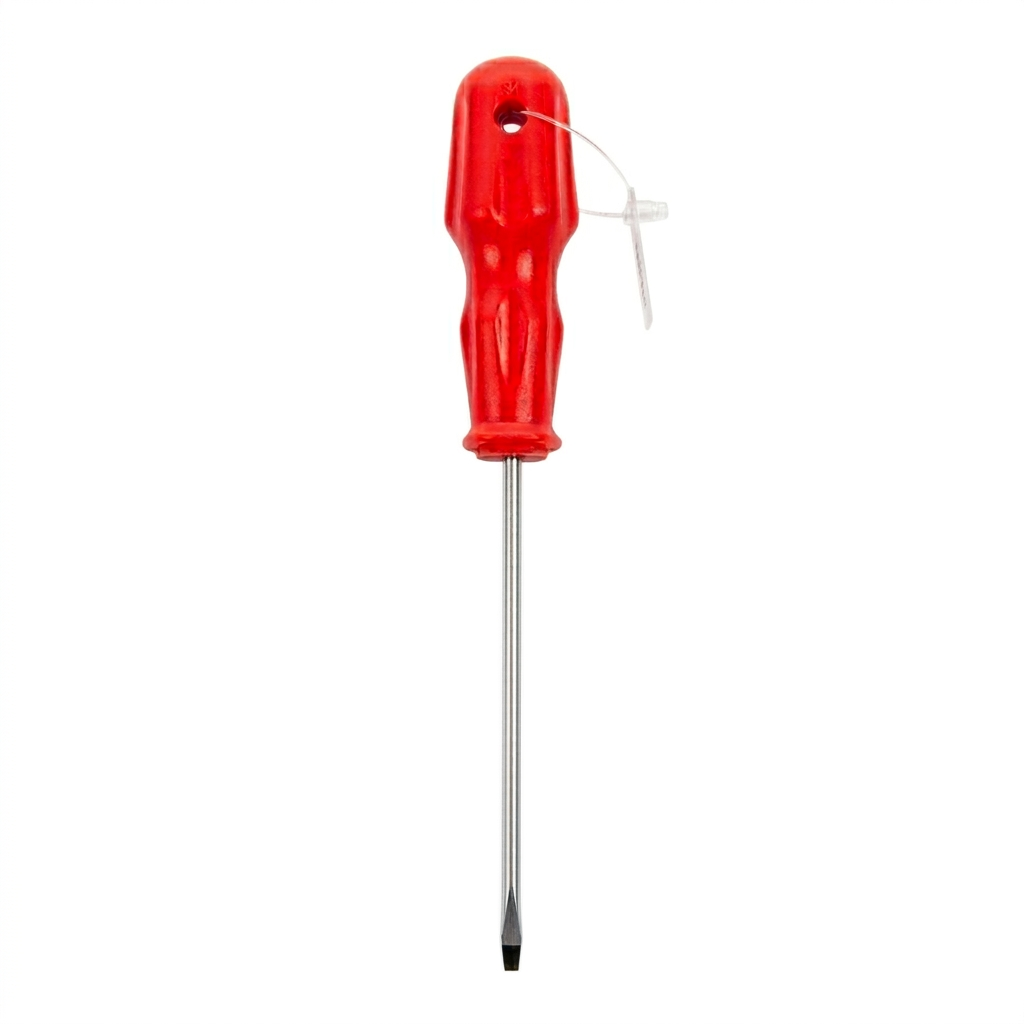 Düz Tornavida 3x80mm Kırmızı Kinetex KTX-9034