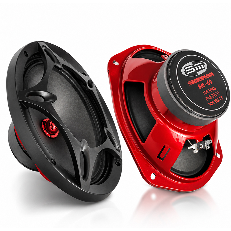 Oto Midrange Oval 6x9 900w 2 Adet Kapaklı Fişek Boschmann XC-69 PLUS