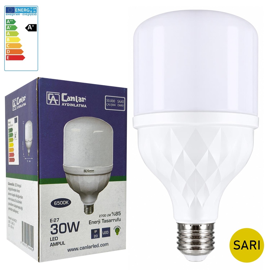 Tourch Led Ampul 220v 30w Gün Işığı E27 2700LM CA-30G