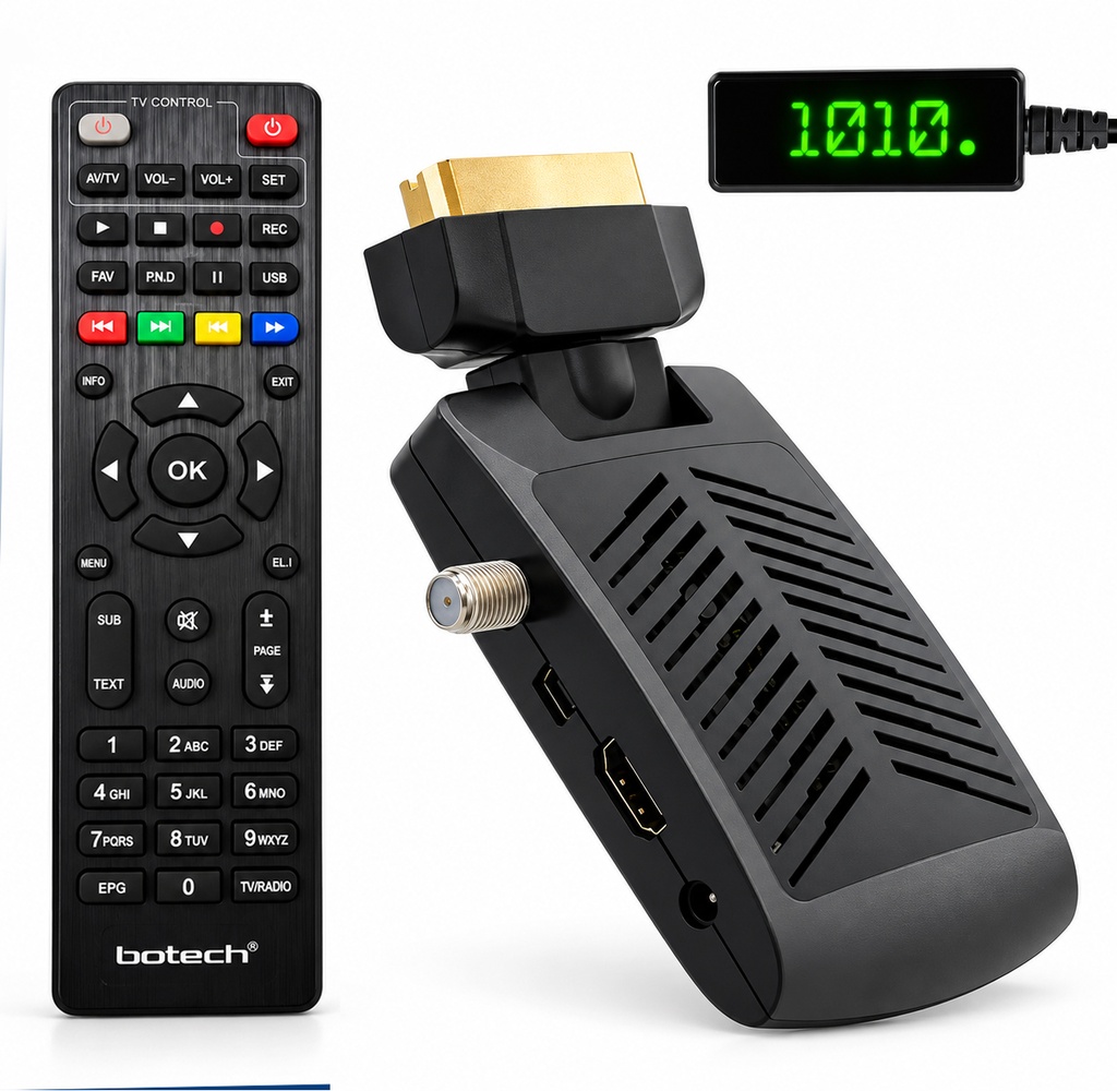 Mini Hd + Scart Uydu Alıcı Wifi Destekli Youtube Hdmi Kablolu Botech HD-SCART