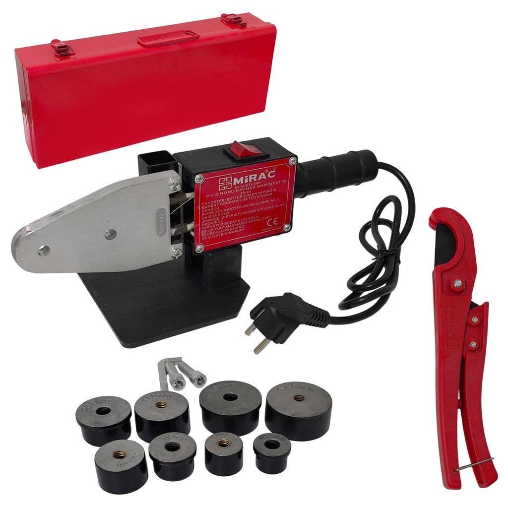 Pvc Boru Kaynak Makinası Tam Set 20-40mm Mirac MR-2040