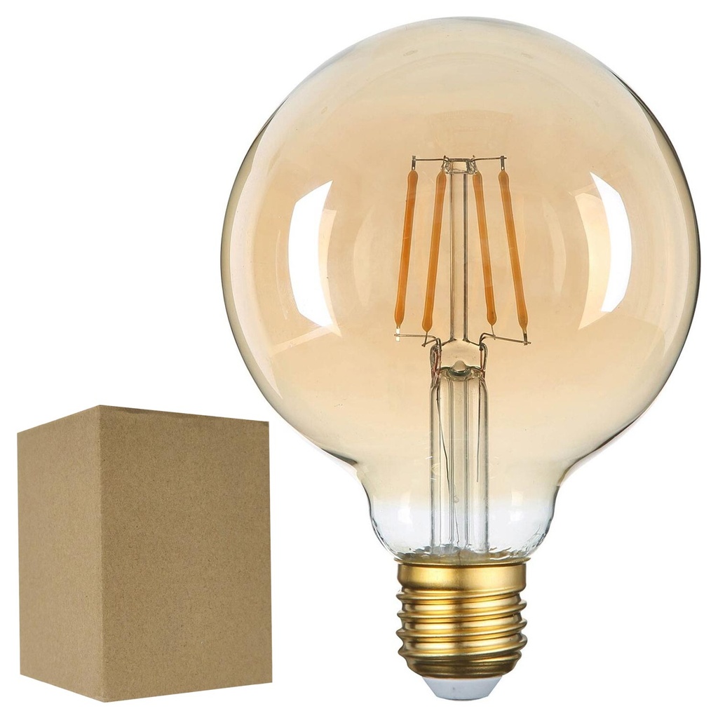 Rustik Ampul Cam 220v 40w Amber E27 Edison G-95