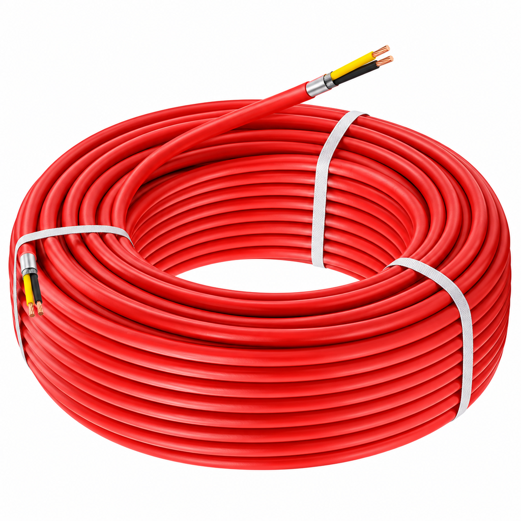 Yangın İhbar Kablosu 1x2x0.80 +0.60 100mt Bakır Alaşım SKJ SK-100
