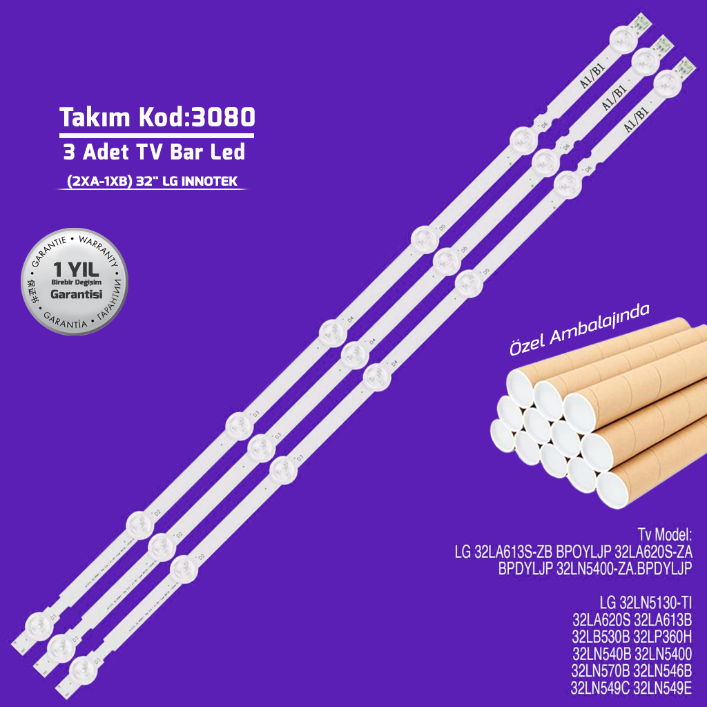 32'' Lg Innotek Pola2.0 32 A B Type Lg 3adet Tv Led Bar