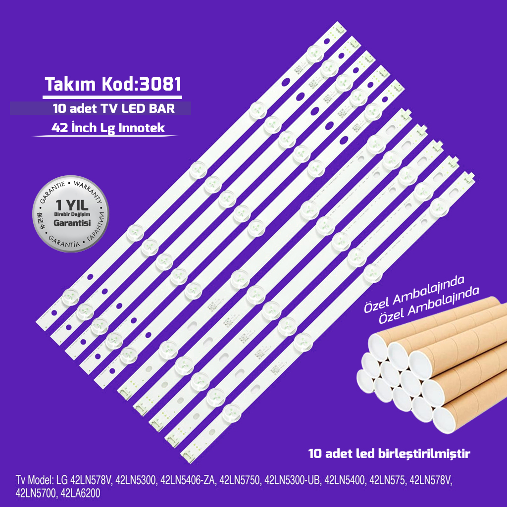 42'' Lg Innotek Pola2.0 42 A B Type Lg 10adet Tv Led Bar