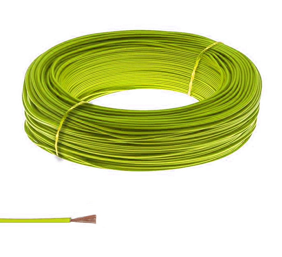 0.75 NYAF Kablo Tek Damar Sarı 200mt Poke PK-1327