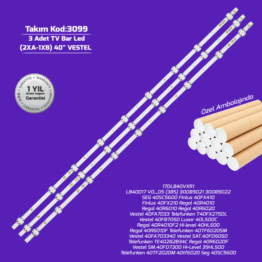 40'' Drt Vnb A Type Rev0.2 A B 17Dlb39 Ver1 A Eti 20180913 E331251 Vestel 3adet Tv Bar Led