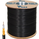 Anten Kablosu Gold RG6/U4 64Tel 1.02 300mt Siyah Poke PK-1374