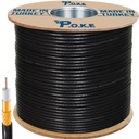 Anten Kablosu Gold RG6/U4 64Tel 1.02 500mt Siyah Poke PK-1375