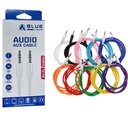 Aux Kablo 3.5mm Örgülü 1mt BlueTeam BU-21