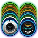 Ledli 10cm Hoparlör Tweeter Kapak 2 Adet Poke PK-5876