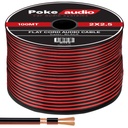 2X2.5 Hoparlör Kablosu Kordon Siyah 100mt Poke PK-1425