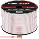 2X2.5 Hoparlör Kablosu Kordon Beyaz 100mt PK-1426