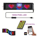 Matrix Led Dijital Ekran İpixel 9X37.5cm APP Kontrol Kumandalı 16X64 Leerfei LF-1664 R31