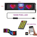Matrix Led Dijital Ekran İpixel APP 12x60cm Kontrol Kumandalı 16X96 Leerfei LF-1696  R31