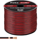 2x0.75 Hoparlör Kablosu Siyah Kordon Makaralı 200mt Poke PK-1478  R41