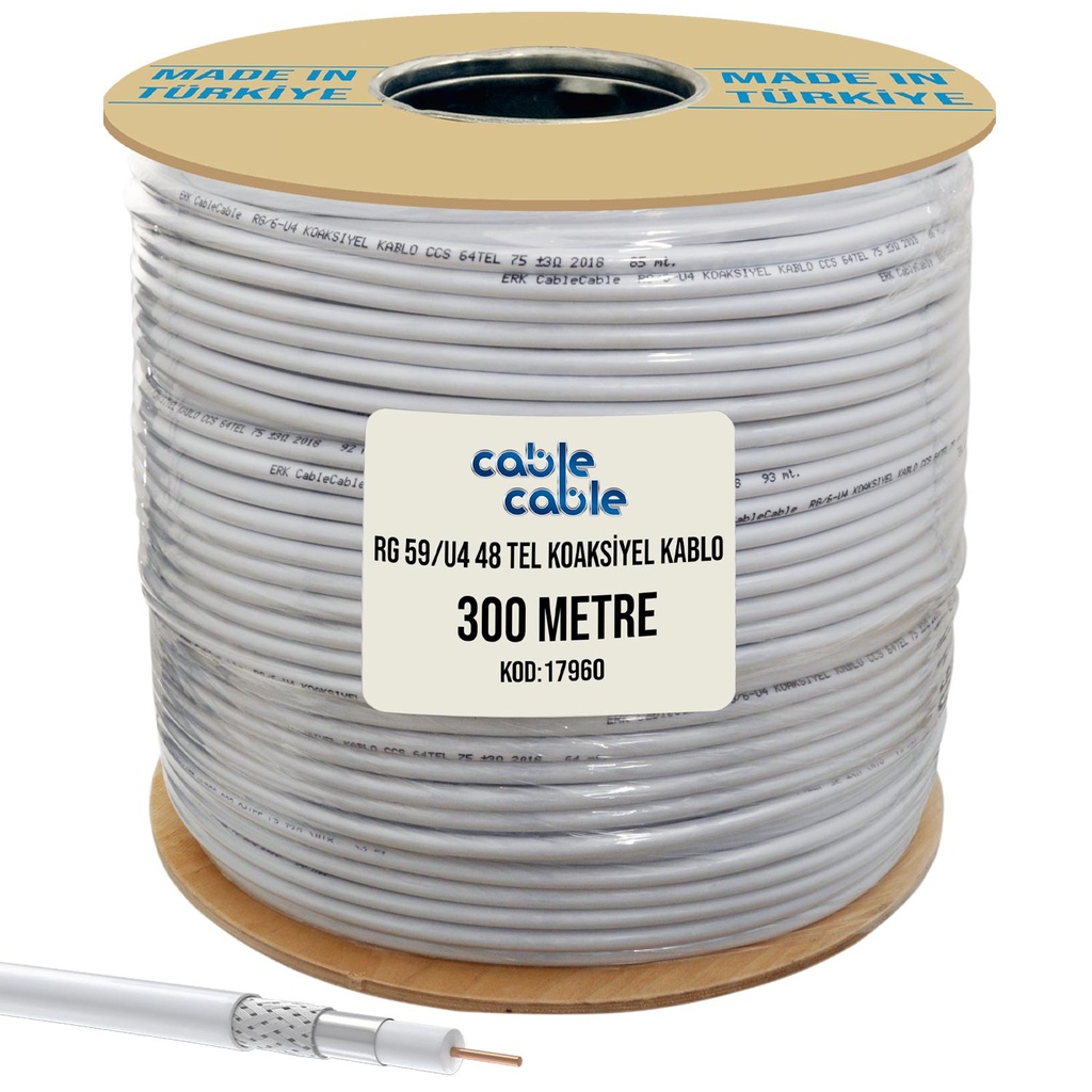 Anten Kablosu RG59/U4 300m Poke PK-1074