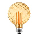 Rustik Ampul 220v 4.5w Amber E27 Kırılmaz Mika 500LM Ledx GDS-95 R24