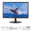 22'' Lcd Monitör Sesli 4K Full HD Hdmi Vga Usb Rca Novacom LED-202A