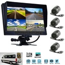 4 Kameralı 7'' DVR Kayıt'lı Araç Monitör Set Full HD Rose MR-08