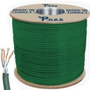 Cat6 Kablo Bakır Alaşım 23AWG 0.51 500mt Poke PK-1505