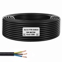 3x1.5 TTR Seslendirme Kablosu Siyah 100mt PK-315S