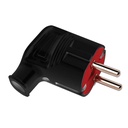 Erkek Fiş Topraklı L Tip Siyah MCN