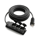 10mt Kablolu Üçlü Grup Priz Topraklı Kauçuk 3x1.5 Far MCN-010