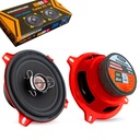 13cm Oto Hoparlör Koaksiyel 500w Tweeterli Kırmızı 2 Adet Boschmann Turbo XC-13