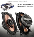 4x6'' Reno 9 Mini Oval Oto Hoparlör 200w Tweeterli 1 Adet Poke PK-5900